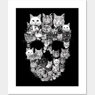 Cat Skull Pendants Posters and Art